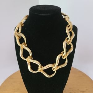 Gold-Tone Chain Statement Necklace